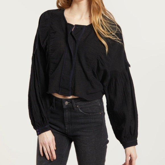 Free People 🌈 Day Dreaming Peasant Blouse - Picture 4 of 8